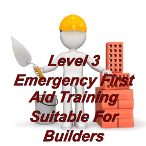 Level 3 Emergency first aid training online, suitable for builders & construction.